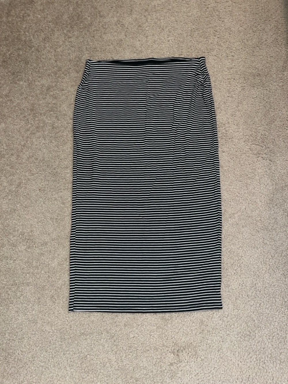 Old Navy Striped Midi Skirt